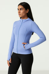 Athleia - SlimFit Zip Hoodie - Periwinkle Blue - VECTOR SPORTSWEAR